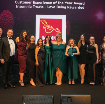 Insomnia Treats wins Customer Experience Award of the Year 2024 at the Irish Loyalty Awards!